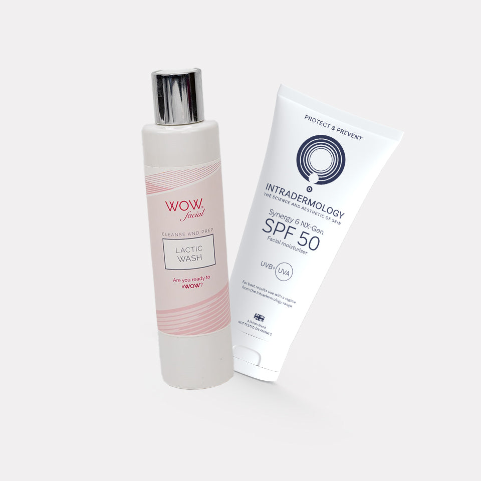NEW YEAR NEW SKIN Bundle C for Dry to Normal Skin with Lactic Wash, 1 x 50ml Synergy 6
